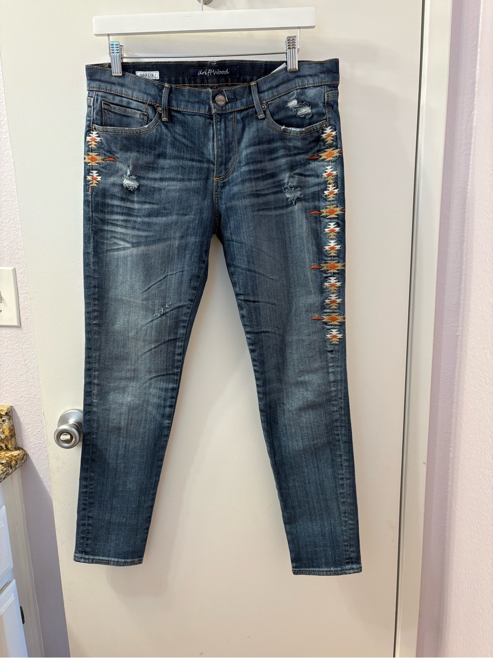 Driftwood Marilyn Dark Blue Skinny Jeans Size 28 Like New